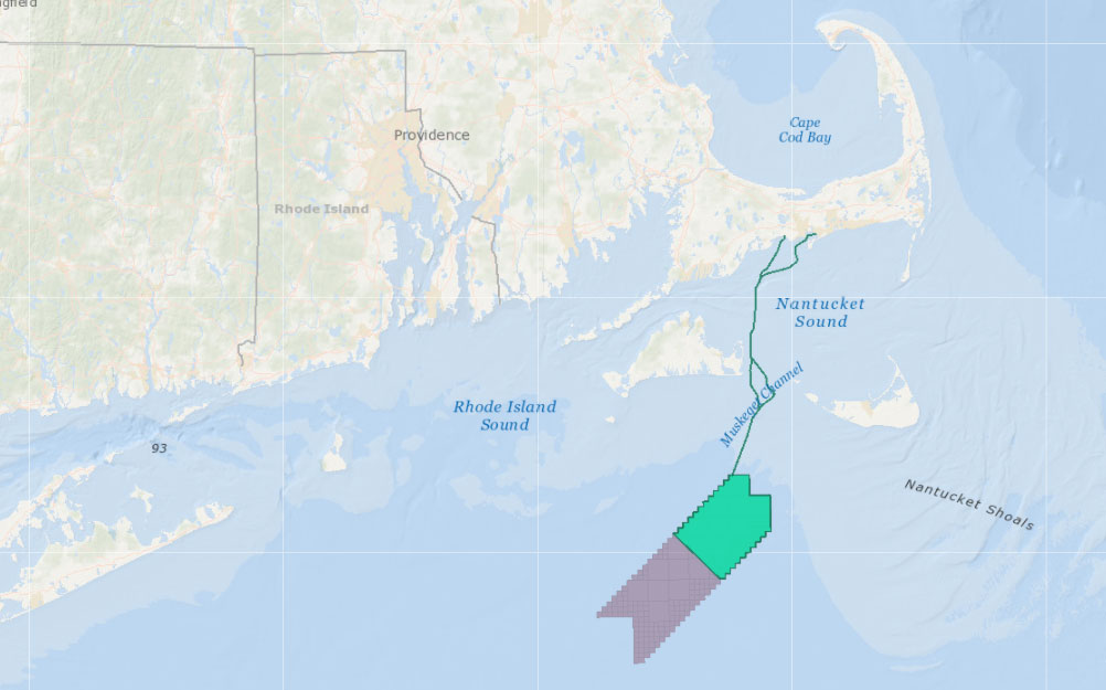 Vineyard Wind 1 – Lease Area & Proposed Project Envelope and Cable Routes