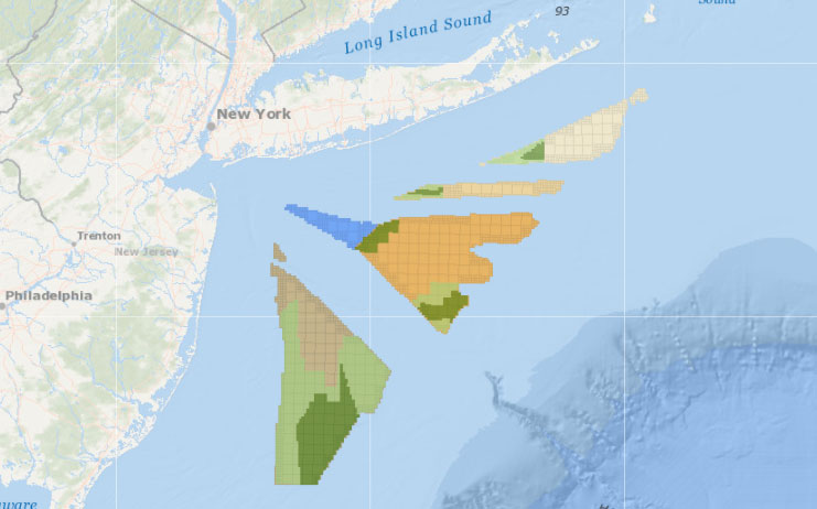 New York Bight – Planning Areas and Lease Area