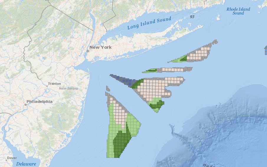 New York Bight – Planning Areas and Lease Area
