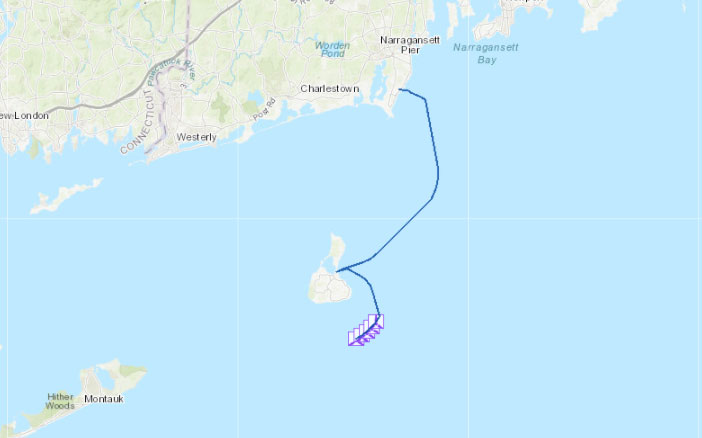 Block Island Wind Farm – Turbine Locations & Transmission Cables