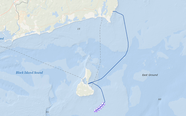 Block Island Wind Farm – Turbine Locations & Transmission Cables