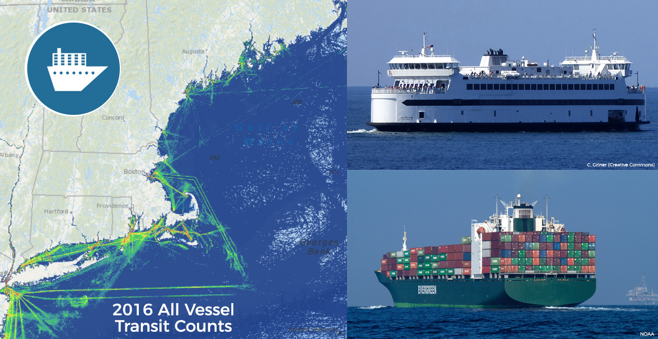 New Vessel Traffic Data and Maps Now Available on Northeast Ocean Data Portal