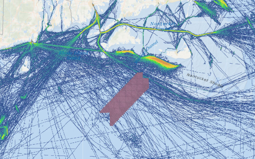 Vineyard Wind 1 Draft Environmental Impact Statement (DEIS) – Fishing Vessel Activity (Transit Counts in July 2017)