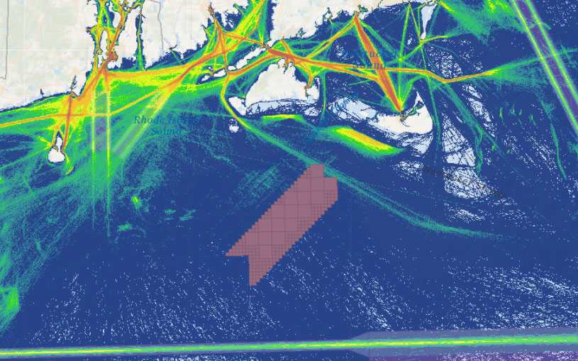 Vineyard Wind 1 Draft Environmental Impact Statement (DEIS) – Shipping Lanes & All Vessel Transit Counts (2017)