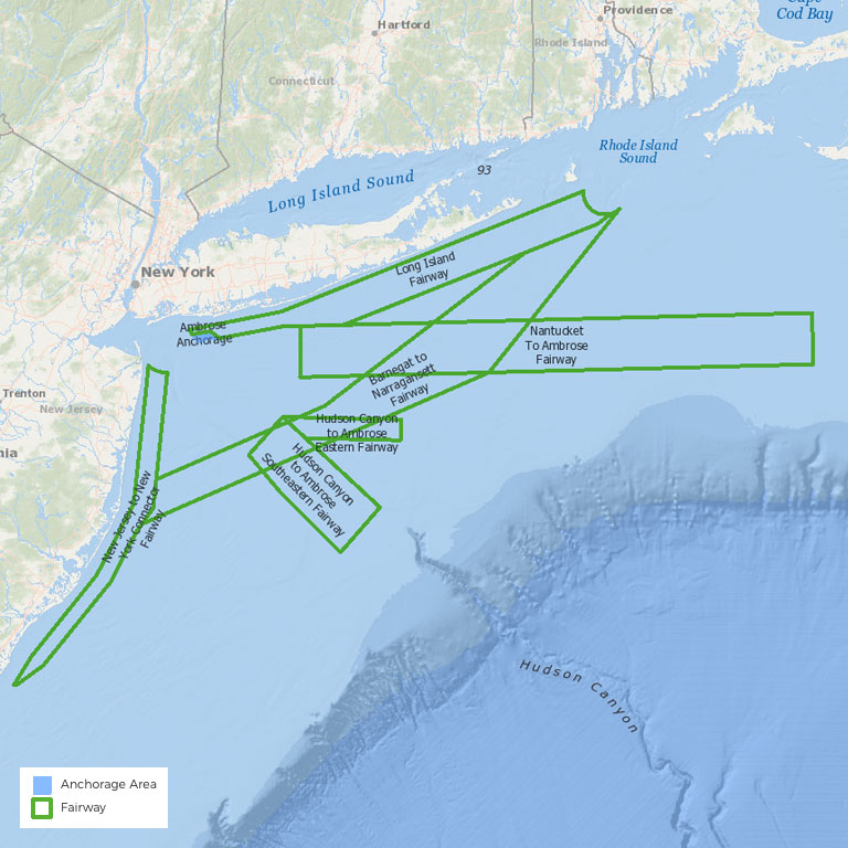 Screenshot of Northeast Ocean Data Portal map 