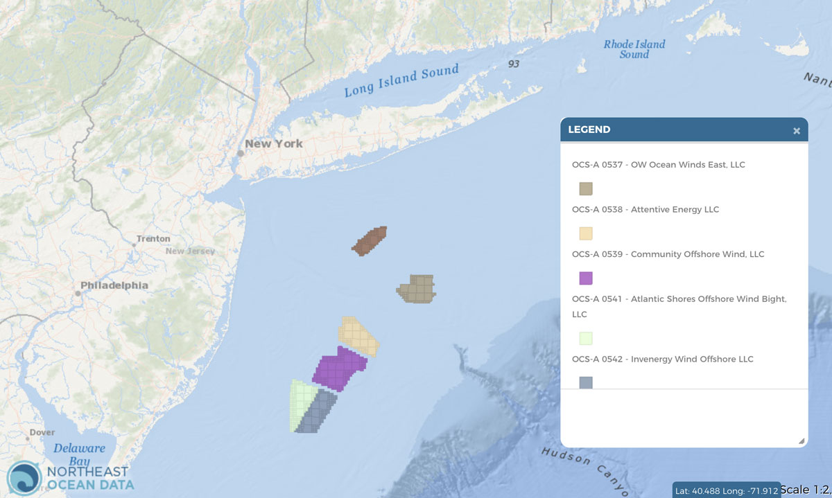 Screenshot of Data Explorer map