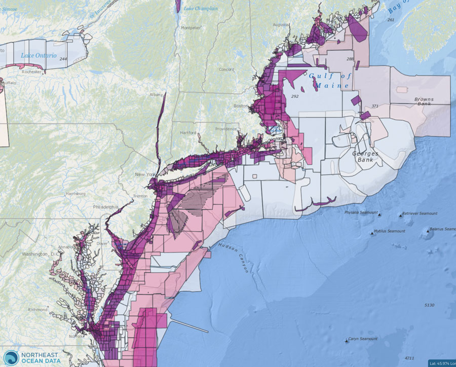 Footprints of downloadable bathymetry datasets