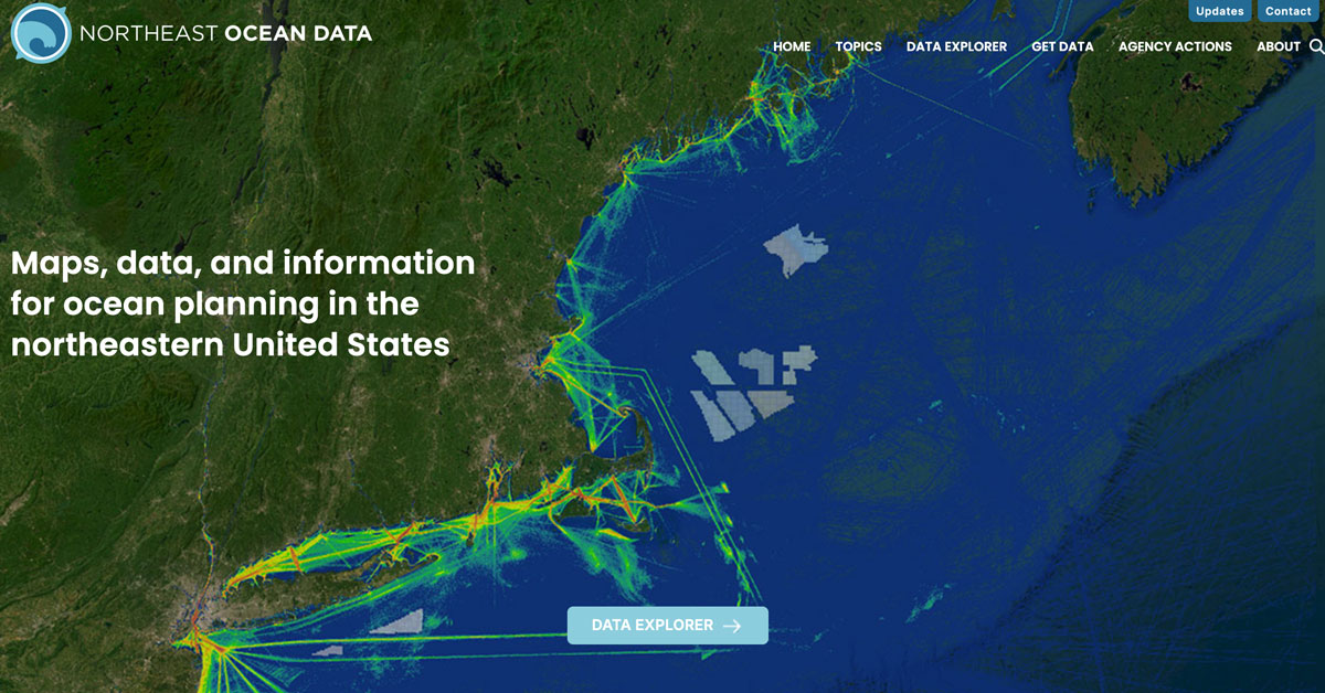 Redesigned Northeast Ocean Data Portal Site Launched!